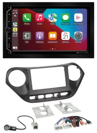 Автомагнитола ESX 2 DIN, DAB, MP3, Bluetooth, USB, AUX для Hyundai i10 с 2013