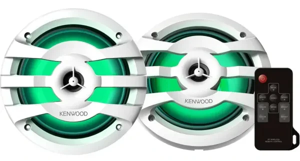 Kenwood KFC-1673MRWL 150W RMS 6.5" Marine Coaxial Speakers