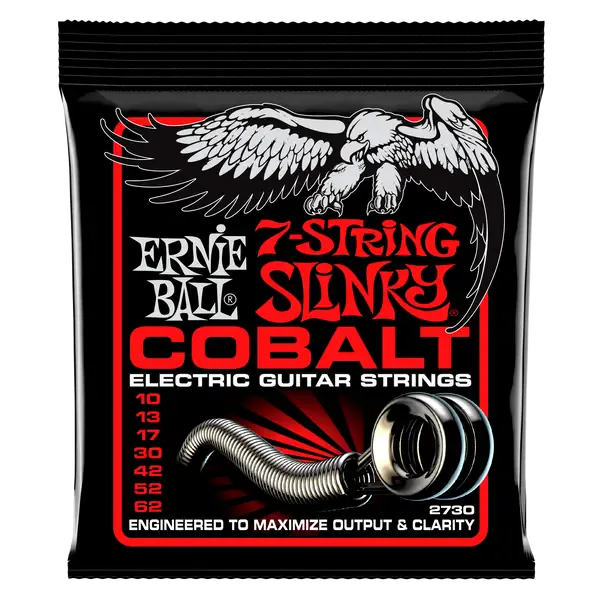 Струны для электрогитары Ernie Ball 2730 Skinny Top Heavy Bottom Slinky Cobalt 10-62