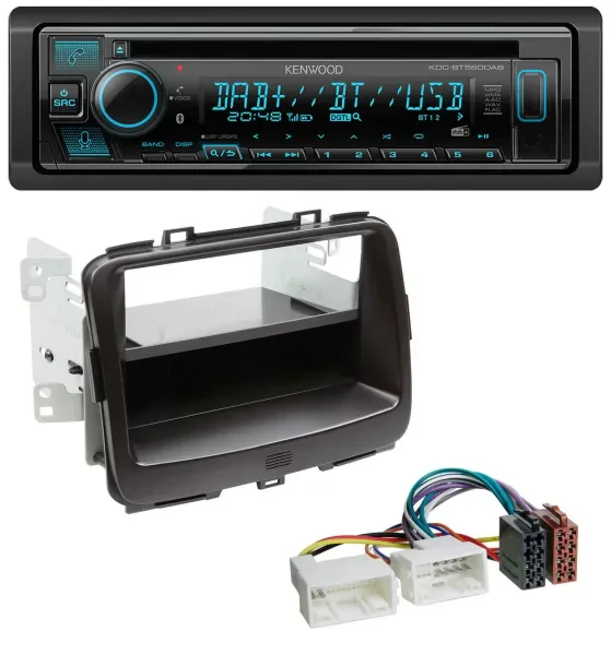 Kenwood Bluetooth DAB CD MP3 USB Autoradio für Kia Carens 4 (RP, ab 2013)
