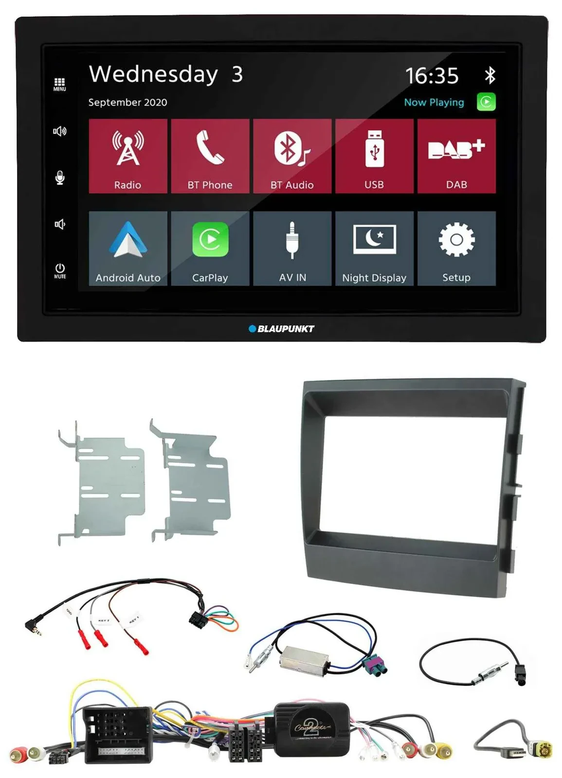 Blaupunkt DAB Bluetooth USB Lenkrad 2DIN Autoradio für Porsche Panamera 2009-201