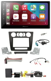 Автомагнитола Pioneer 2DIN, DAB, Bluetooth, USB, для BMW 1 Series E8, поддержка кнопок на руле, для авто с ручным климат-контролем, совместима с активной аудиосистемой