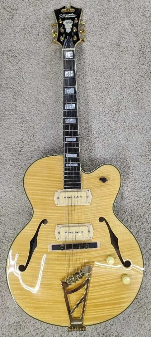 Б/У Электрогитара полуакустическая D'Angelico Excel 59 Hollowbody натуральный с кейсом