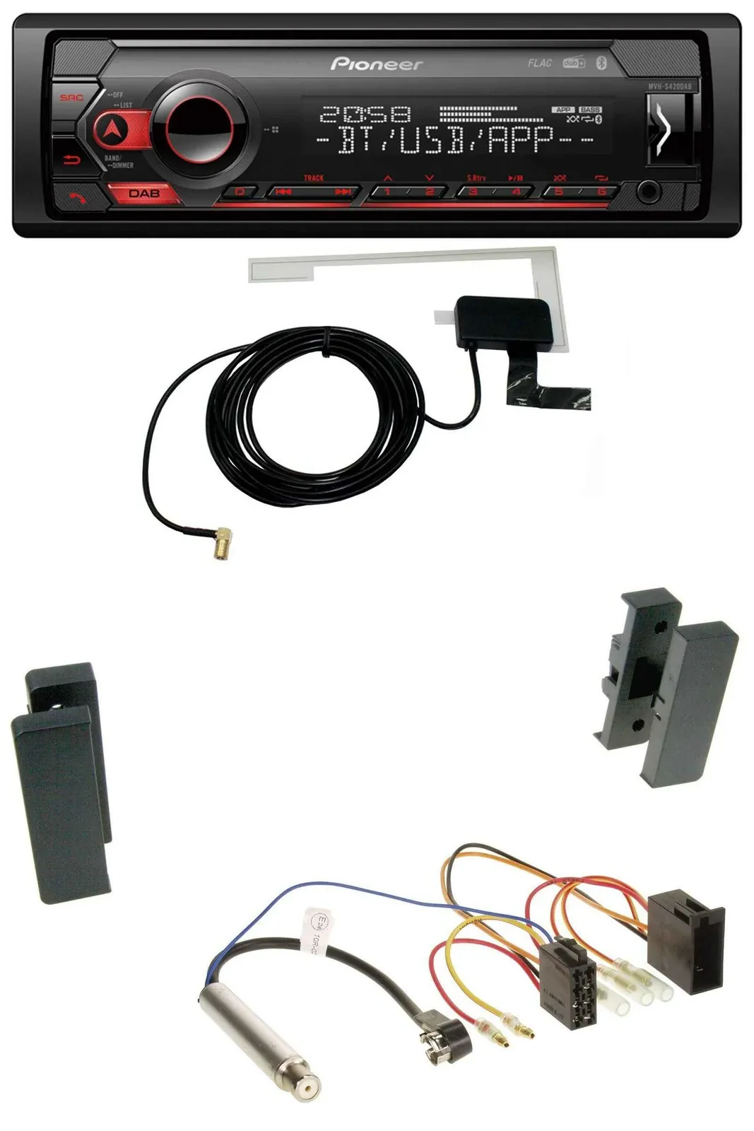 Автомагнитола для Seat Leon, Toledo (1998–2006) Pioneer DAB, USB, MP3, Bluetooth