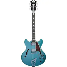 Электрогитара полуакустическая D'Angelico Premier DC Semi-Hollow Ocean Turquoise