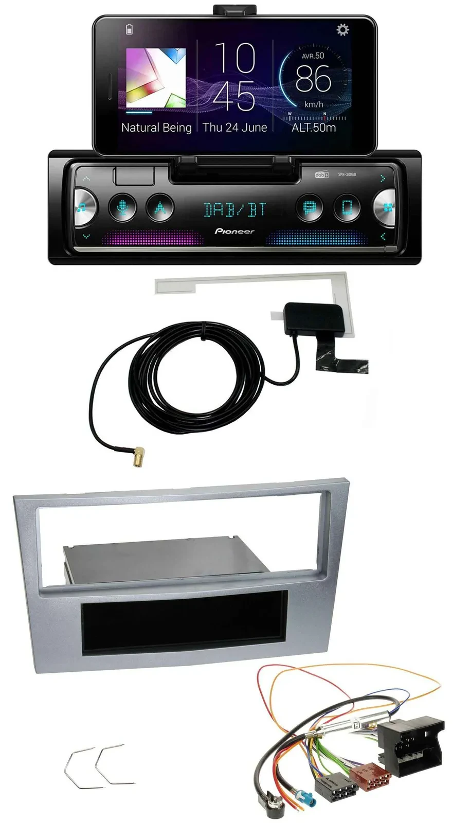 Pioneer DAB Bluetooth MP3 USB Autoradio für Opel Astra H Zafira B Corsa D ab 200