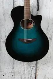 Б/У Электроакустическая гитара Yamaha APX600 thinline, вырез, System65 + SRT Piezo, Oriental Blue Burst