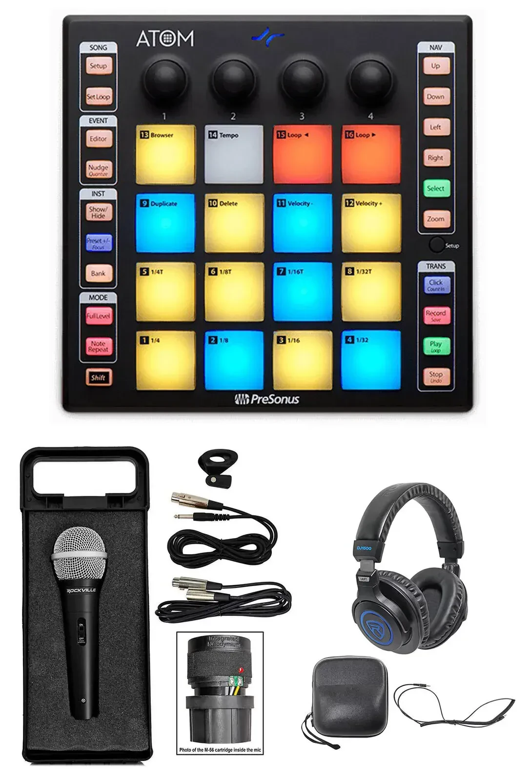 MIDI-контроллер Presonus ATOM 16 Pad RGB USB (набор)
