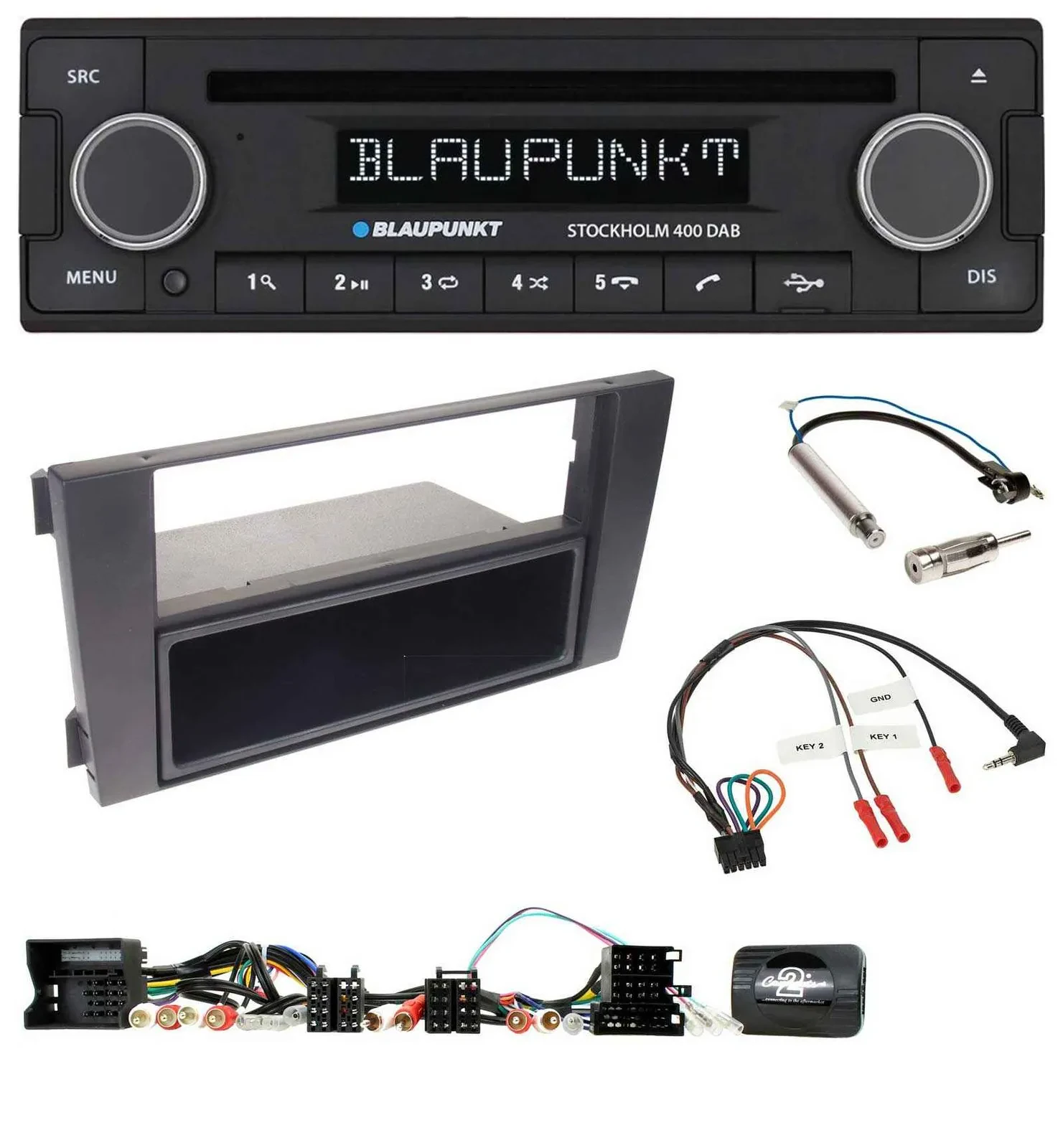 Автомагнитола для Audi A6 (2001–2004) Blaupunkt Bluetooth, DAB, CD, USB