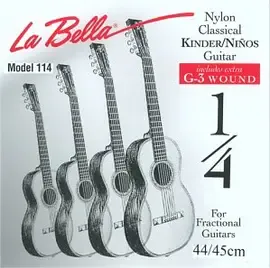 Струны для уменьшенной 1/4 классической гитары La Bella FG114 30-48