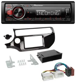 Pioneer Bluetooth USB DAB MP3 Autoradio für Kia Rio UB ab 2015 piano-schwarz
