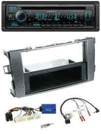 Kenwood Bluetooth DAB CD Lenkrad USB Autoradio für Toyota Auris 2011-2012 anthra