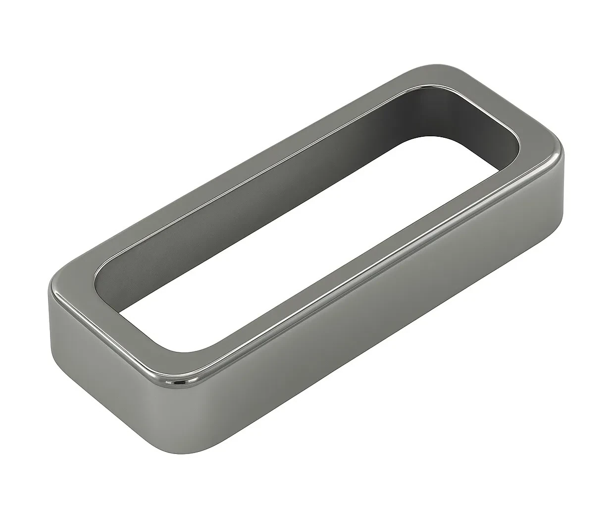 Advanced Plating P90 Soapboar Pickup Cover (Open) for Gibson, BLACK CHROME