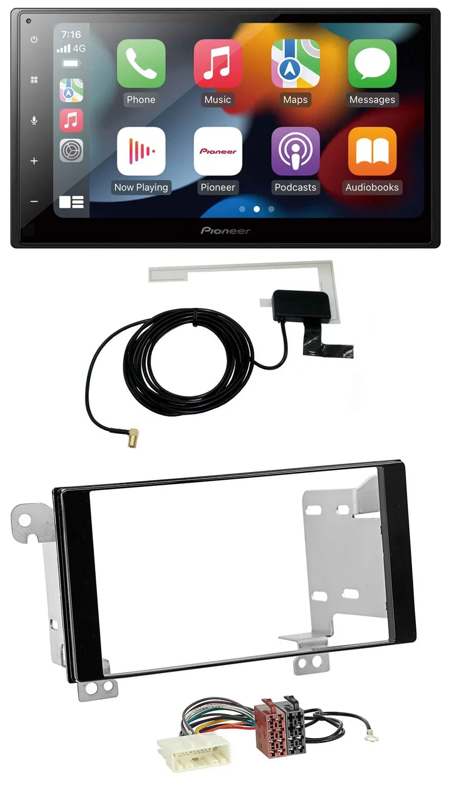 Pioneer MP3 USB Bluetooth DAB 2DIN Autoradio für Subaru Forester Impreza XV ab 1