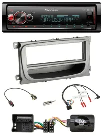 Автомагнитола Pioneer Bluetooth, USB, DAB для Ford C-Max, Focus, Galaxy (с 2007), поддержка кнопок на руле