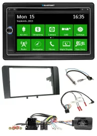 Blaupunkt Bluetooth 2DIN Lenkrad DAB USB TMC Navigation für Audi A3 Symphony ISO
