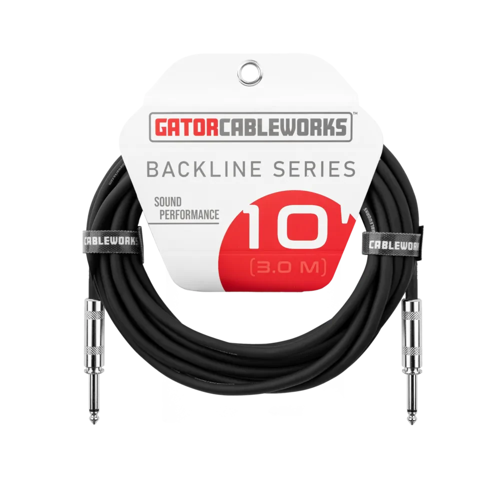 Инструментальный кабель Gator GCWB-INS-10 Backline Series Black 3 м
