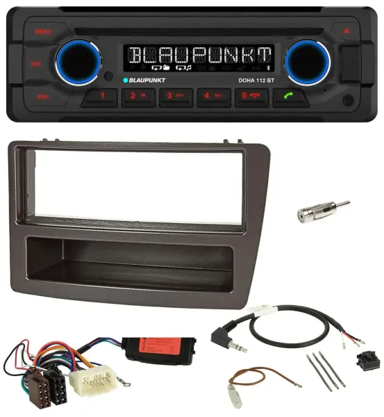 Blaupunkt Lenkrad MP3 CD Bluetooth USB Autoradio für Honda Civic 04-06 anthrazit