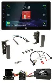 JVC DAB Lenkrad Bluetooth USB Autoradio für Audi A2 A3 A4 A6 1999-2000
