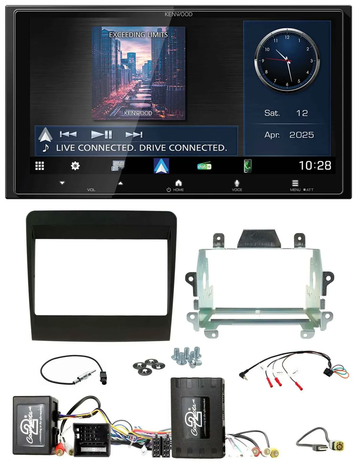 Kenwood Bluetooth 2DIN USB DAB Lenkrad Autoradio für Porsche 911 11-17 Soundsyst