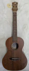 Luna Guitars Luna UKE TTN MAH Acoustic Tenor Tattoo Mahogany Ukulele with gig bag