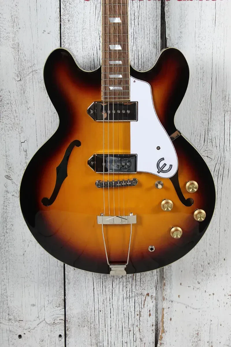 Epiphone Casino Hollowbody Archtop Electric Guitar Vintage Sunburst with Gig Bag