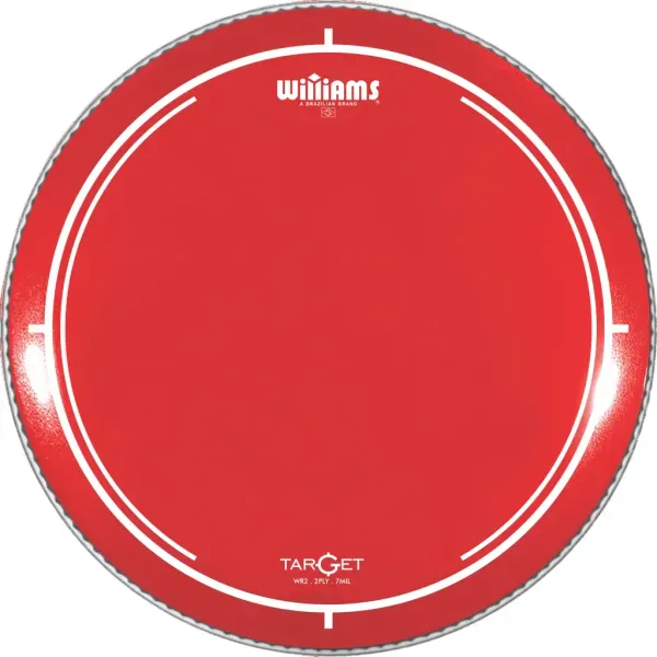 Пластик для барабана Williams 6" Target Red WR2