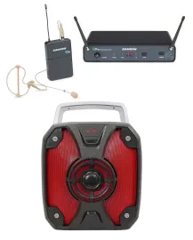 SAMSON Concert 88x 100-Channel Wireless UHF Earset Microphone K-Band+Speaker