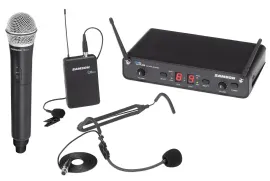 Samson Concert 288 All-In-One UHF Beltpack Lavalier Headset Wireless Mic System