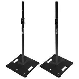 Odyssey LSBP72BLK 72" Tall Black Speaker/Lighting Stands (Pair) idjnow