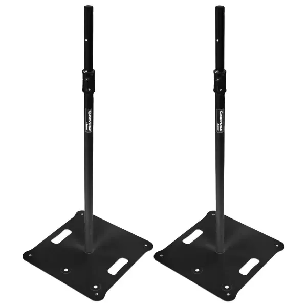 Odyssey LSBP72BLK 72" Tall Black Speaker/Lighting Stands (Pair) idjnow