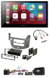 Автомагнитола Pioneer 2 DIN DAB, Bluetooth, USB, для Honda Jazz (с 2014), серебристая