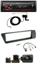 Pioneer 1DIN USB DAB MP3 Lenkrad Autoradio für Peugeot 306 1998-2001