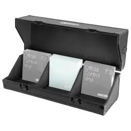 Кейс для виниловых пластинок Odyssey K45200XBL KROM Series, 7", черный, шестигранный