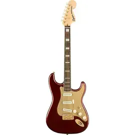 Электрогитара Fender Squier 40th Anniversary Stratocaster Gold Edition Ruby Red Metallic