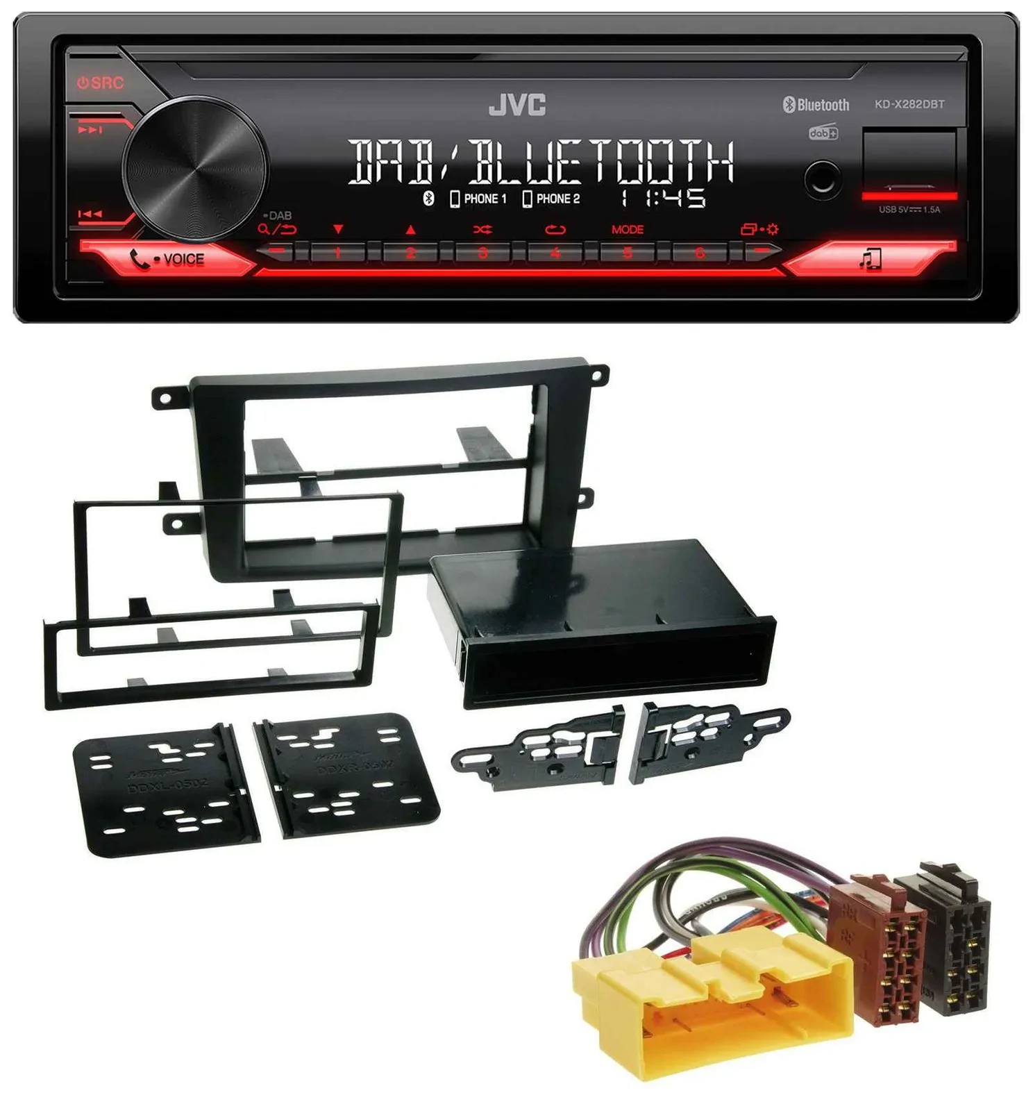 JVC Bluetooth USB DAB MP3 Autoradio für Mazda CX-9 (2007-2016)