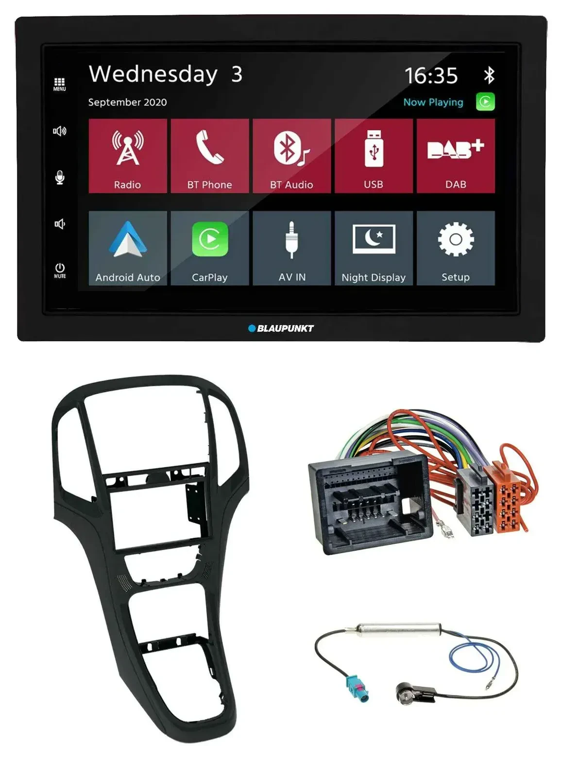 Blaupunkt DAB Bluetooth USB MP3 2DIN Autoradio für Opel Astra J ab 12/09 Perlsch