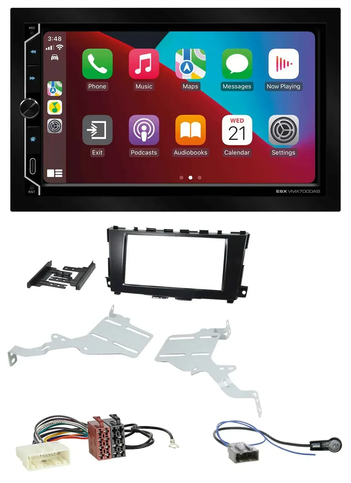 Автомагнитола для Nissan Altima 2013–2018 ESX 2DIN, DAB, USB, MP3, Bluetooth