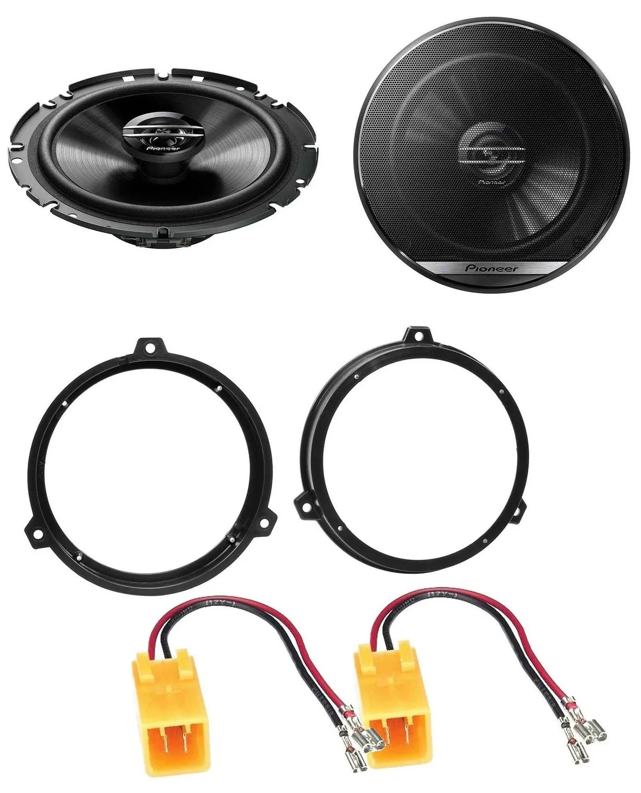 Pioneer 300Watt 2-Wege 16,5cm Lautsprecher für Fiat Panda 03-12 Hecktür Auto Box
