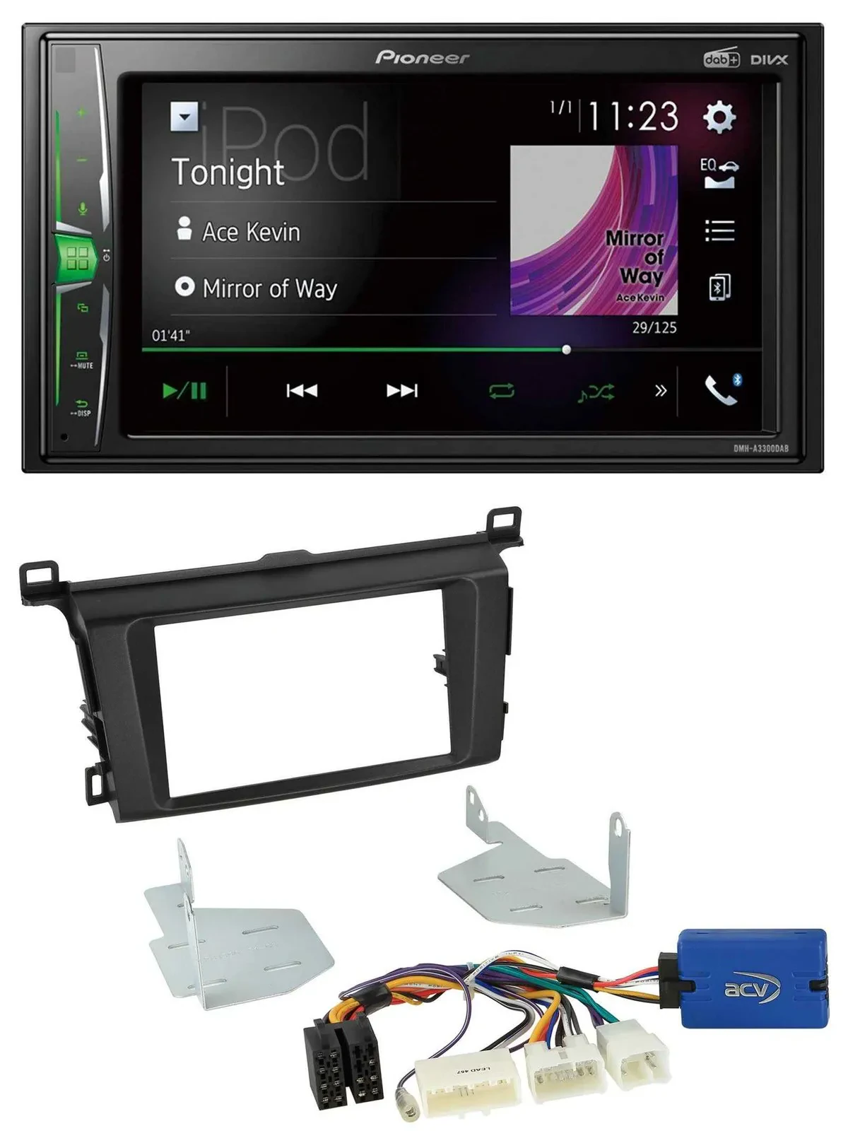 Автомагнитола для Toyota RAV4 (с 2013) Pioneer 2DIN, MP3, DAB, USB, Bluetooth