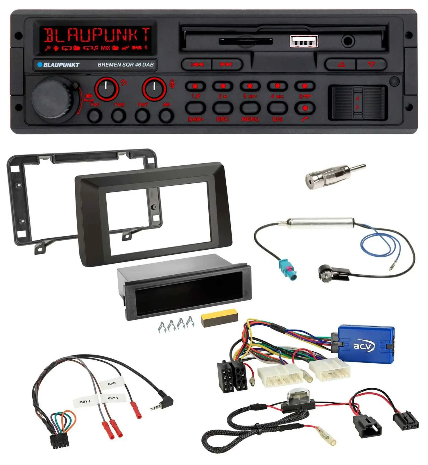Blaupunkt SD Lenkrad USB Bluetooth DAB Autoradio für Dacia Duster ab 2021