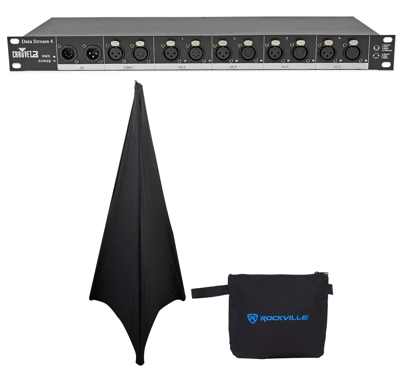 DMX-сплиттер Chauvet DJ Data Stream 4 с чехлом