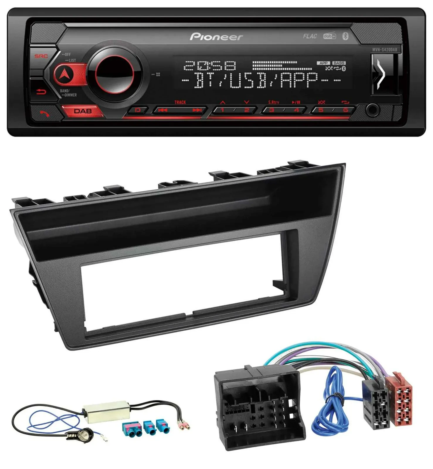 Автомагнитола для Skoda Fabia III (2014–2020) Pioneer MP3 USB DAB Bluetooth