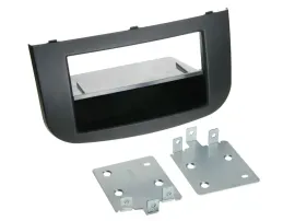 Einbaurahmen DIN Autoradio für Mitsubishi Colt 2008-2012 Ablagefach