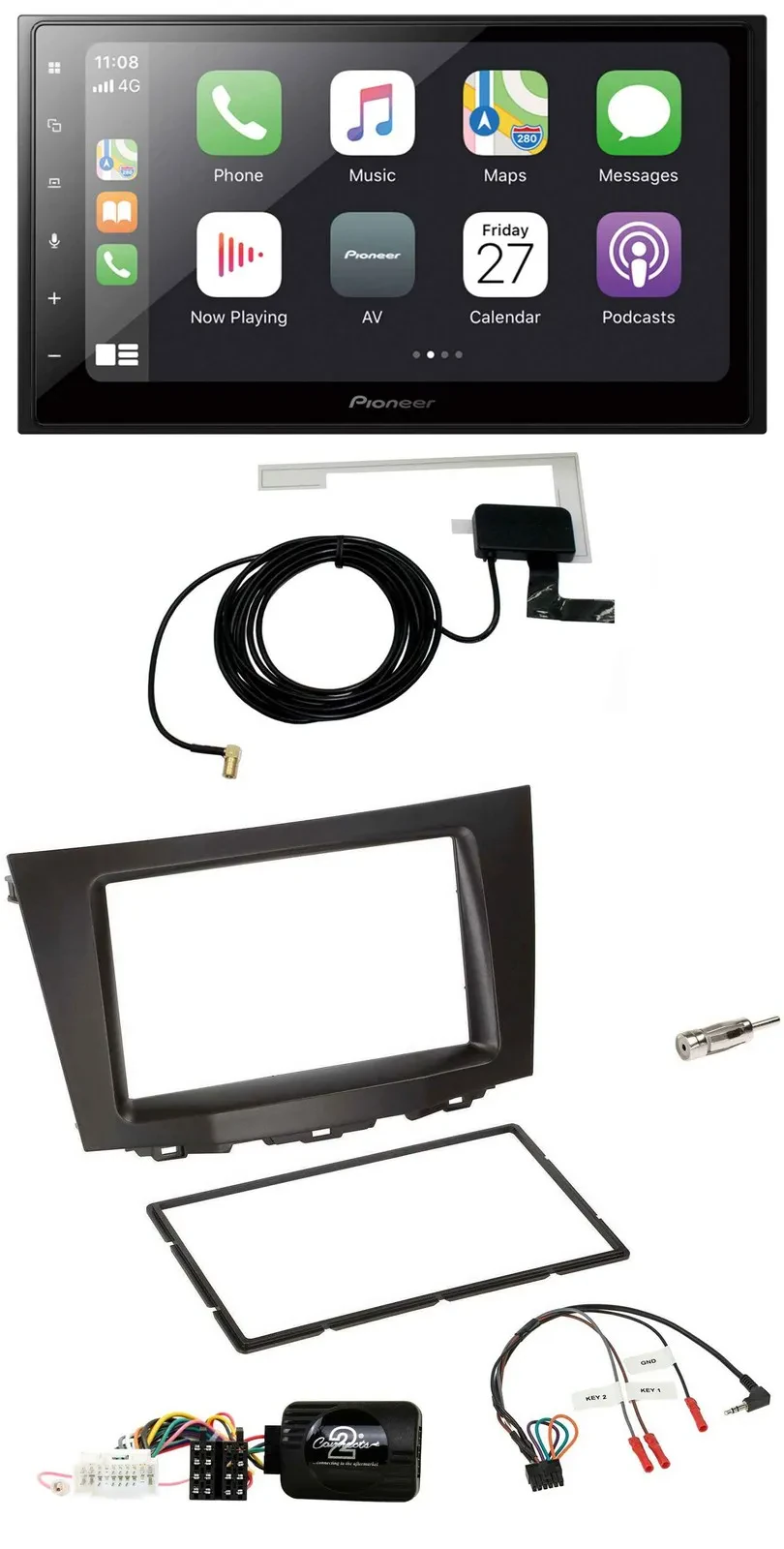 Автомагнитола для Suzuki Kizashi Pioneer 2DIN, USB, Bluetooth, DAB