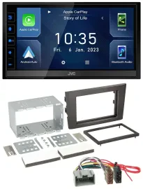 JVC DAB Bluetooth MP3 USB 2DIN Autoradio für Volvo XC 90 02-14 14 Pin