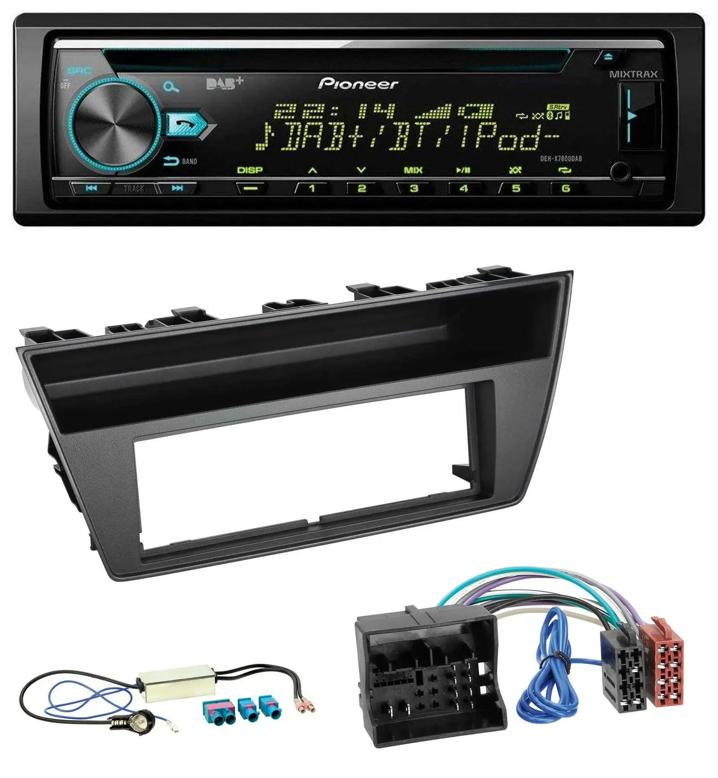 Автомагнитола для Skoda Fabia III (2014–2020) Pioneer DAB, CD, USB, Bluetooth, MP3