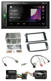 Pioneer 2DIN Lenkrad DAB USB Bluetooth Autoradio für Ford Focus C Max Galaxy Pro