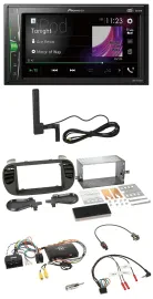 Pioneer MP3 DAB Lenkrad 2DIN Bluetooth Autoradio für Fiat 500 14-15 soft touch