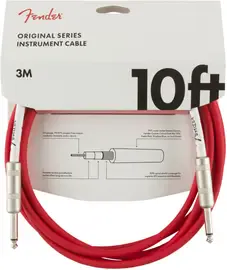 Инструментальный кабель Fender Original Series Straight/Straight 10' Fiesta Red